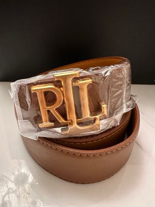 Cinturón Ralph Lauren Marrón Dorado