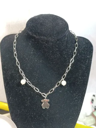 Conjunto collar, pulsera y pendientes Osito