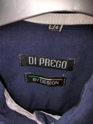 Camisa elegante azul y rosa