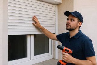 Montaje de  motor para persiana enrollable