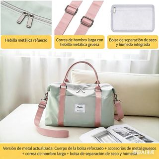 Bolso de viaje grande verde , impermeable, nuevo