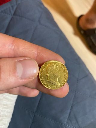 Moneda de Oro España 1820 Fernando VII
