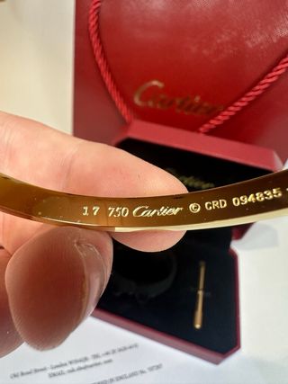 Pulsera Cartier Love Oro Nueva Mujer