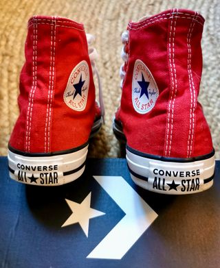 Converse All Star Hi Top Rojas Talla 38