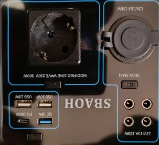 Generador Portátil SBAOH P302 296WH