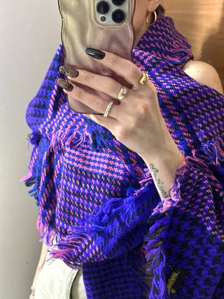 Sciarpone/scialle maxi vintage multicolore y2k