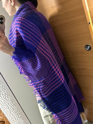 Sciarpone/scialle maxi vintage multicolore y2k