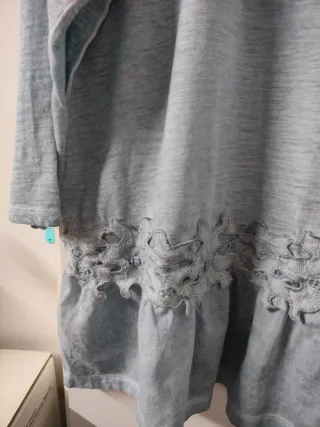 Camiseta azul mujer talla XXXL