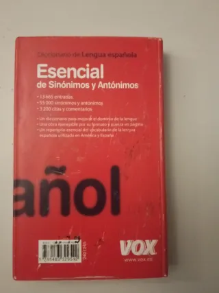 Diccionario Esencial de Sinónimos y Antónimos (...