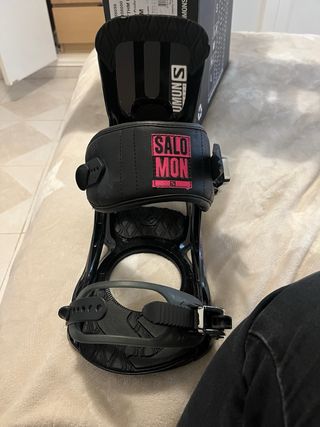 Fijaciones Snowboard Salomon Negras