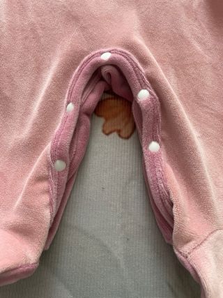 Pijama bebé niña rosa con gorrito