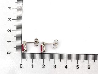 pendientes oro 18k con piedra con circonita,rubi,zafiro