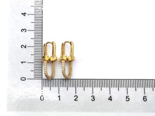 pendientes oro 18k con piedra con circonita
