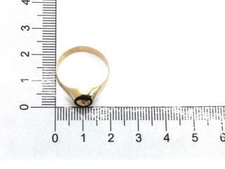 sello oro 18k con piedra con circonita