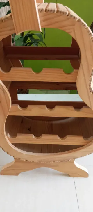 Botellero Madera Guitarra Nuevo