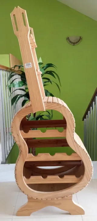 Botellero Madera Guitarra Nuevo