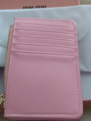 Cartera acolchada Rosa y Dorada