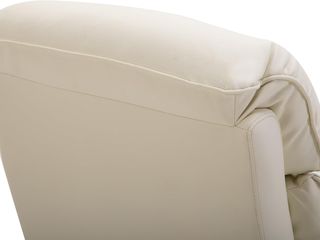 Sillón Eléctrico Elevador Reclinable 145°, Sillón Relax Eléctrico de Piel PU con Control Remoto, Bolsillos Laterales y Reposapiés Integrado, Crema