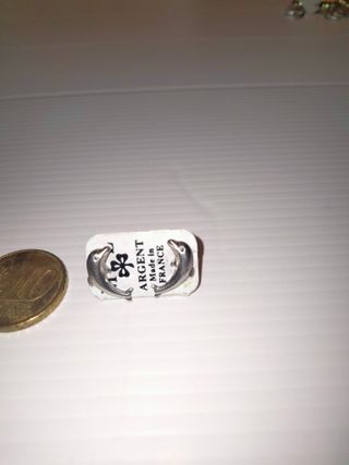 Pendientes de plata con forma de delfín
