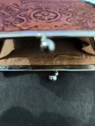 Cartera monedero piel hecha a mano