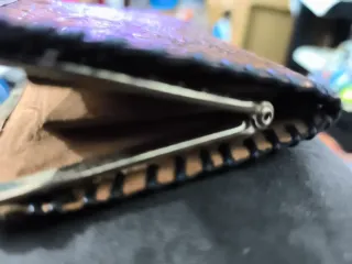 Cartera monedero piel hecha a mano