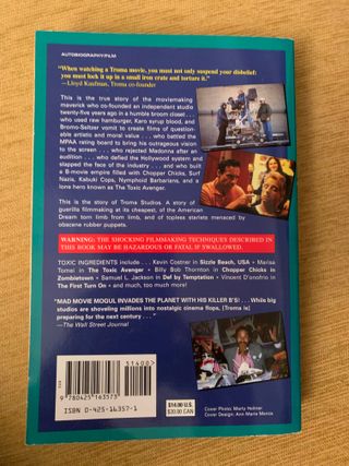 Libro de Troma Firmado por Lloyd Kaufman