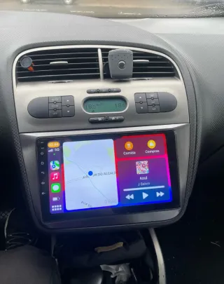 Rádio Android Seat Leon/Toledo Android 14 com GPS.