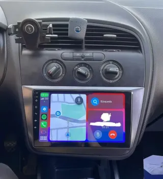 Rádio Android Seat Leon/Toledo Android 14 com GPS.