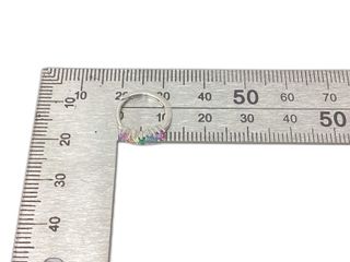 argollas plata 925mm con piedra con circonita