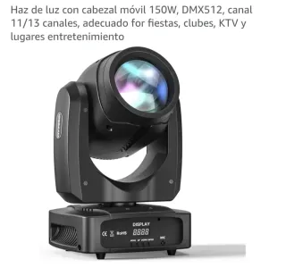 Foco Móvil 150W DMX 11/13 Canales. 2 unidades