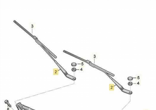 8K1955408 BRAZO LIMPIA DELANTERO DERECHO AUDI A4