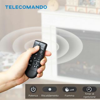 Chimenea Eléctrica Con Marco Y Llama 3D Realista 5 Niveles De Brillo, Chimenea Eléctrica Silenciosa Con Termostato, Calefacción Regulable, Temporizador, Control Remoto, 2000W, 30㎡, Blanco