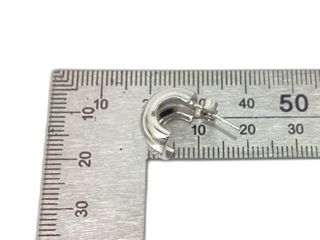 pendientes plata 925mm con piedra con circonita