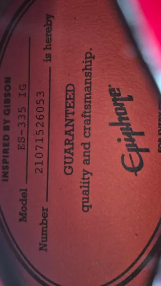 OFERTA Epiphone 335 Cherry Red Inspired by Gibson