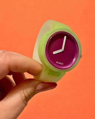 Reloj O clock verde y morado