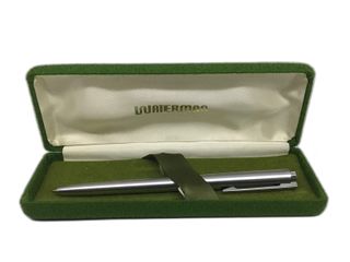 boligrafo alta gama waterman plateado