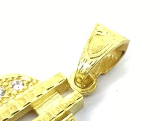 colgante oro 18k con circonita