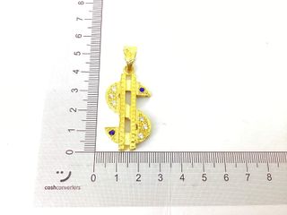 colgante oro 18k con circonita