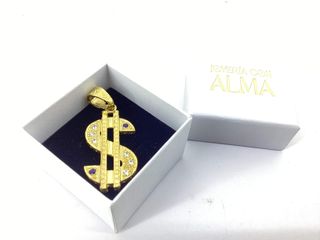 colgante oro 18k con circonita