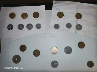 Colección de monedas antiguas