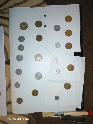 Colección de monedas antiguas