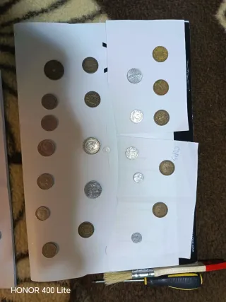 Colección de monedas antiguas