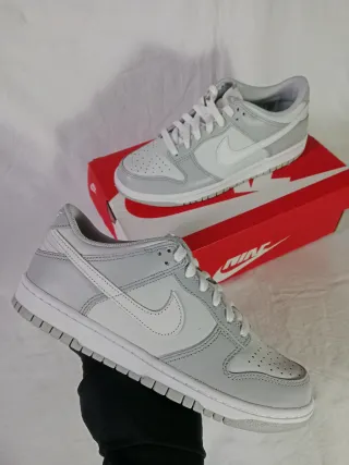 Nike Dunk Low Gris y Blanco Hombre