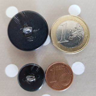 2 Botones Ralph Lauren Caballo Plata Negro