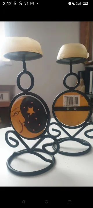 Candelabro Luna Sol vintage