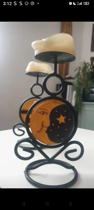 Candelabro Luna Sol vintage