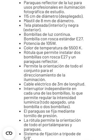 Kit de estudio de iluminacion