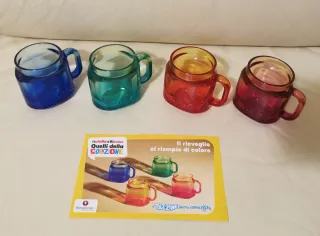 Set 4 tazzine caffè vetro Nutella Borgonovo 2025