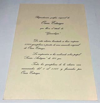 Litografía Bonito de Óscar Estruga Edición Limitad