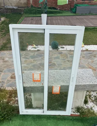 Ventana corredera aluminio Climalit nueva